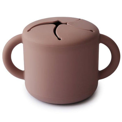 Porta Snack Infantil Mushie  Cloudy Mauve