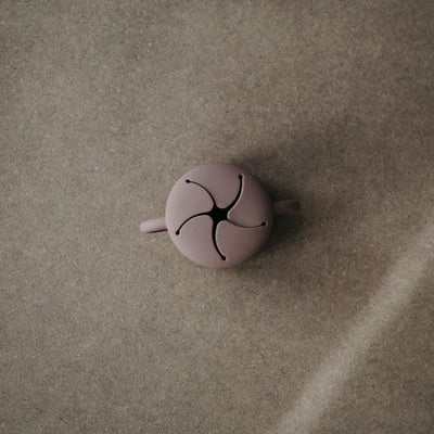 Porta Snack Infantil Mushie  Cloudy Mauve