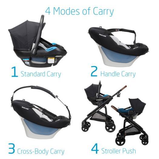 Cadeirinha de bebê Maxi-Cosi Coral XP - Essential Graphite