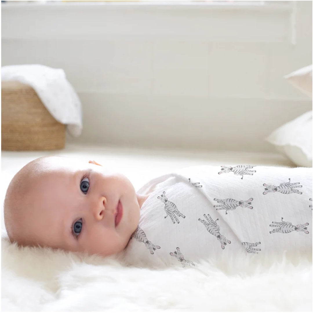 Cueiro Swaddles 4 Peças Aden + Anais Animais da Floresta