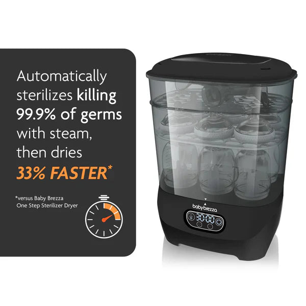 Baby Brezza Bottle Sterilizer and Dryer Advanced Black