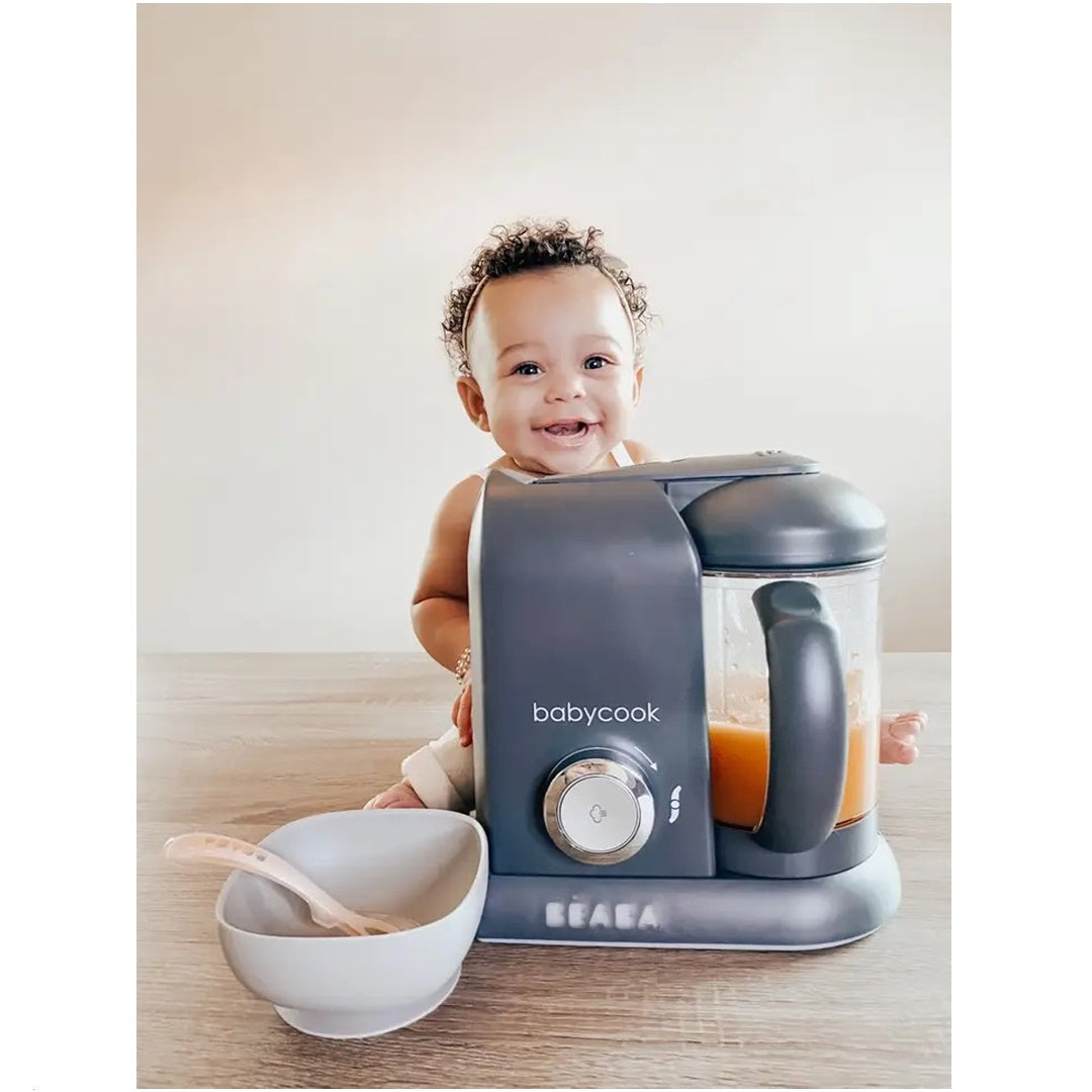 Beaba - Babycook Solo máquina caseira de comida para bebê, carvão