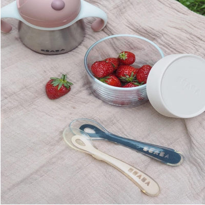 Colheres de Autoalimentação para Crianças Beaba - Conjunto de 4 em Garoa