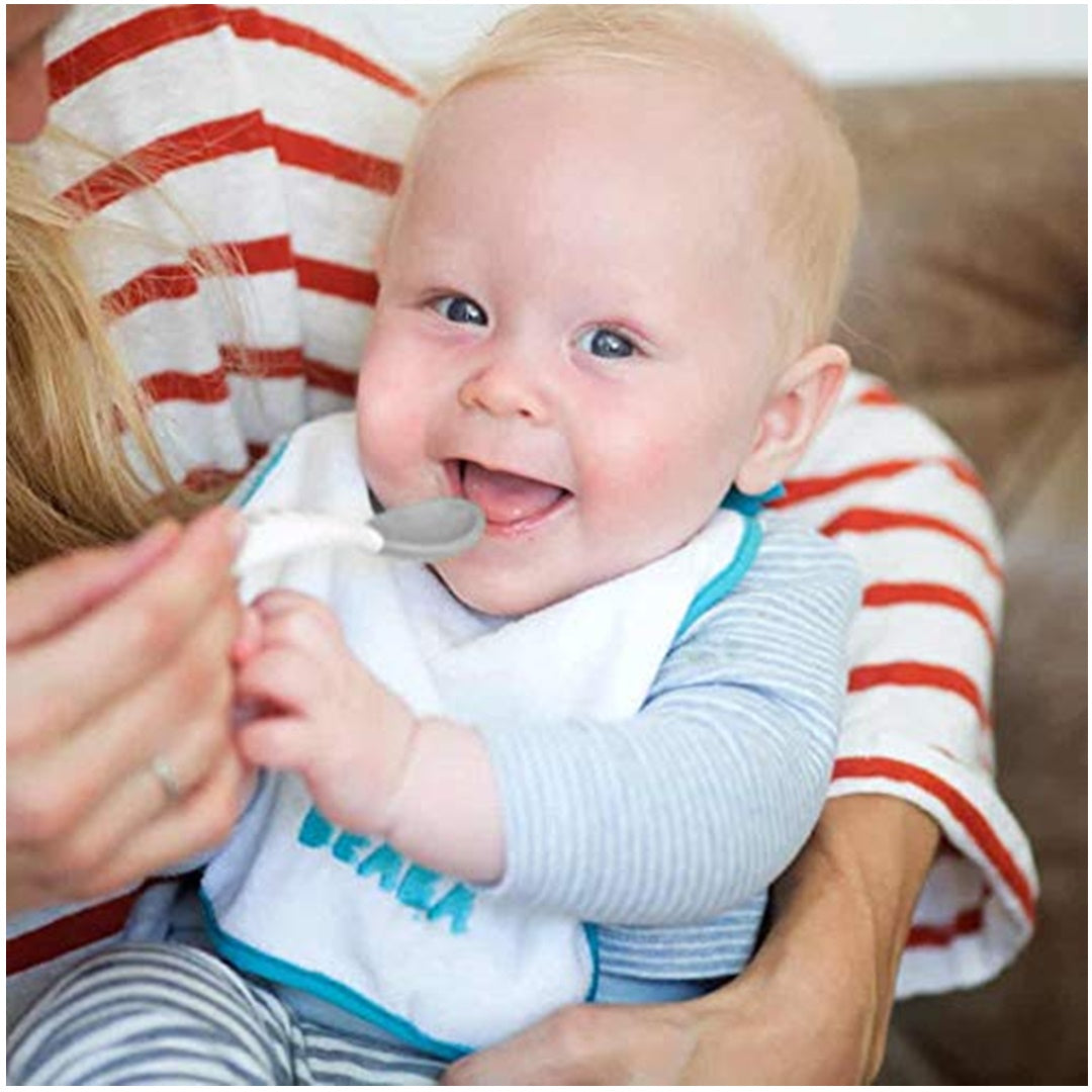 Beaba Baby 2ª Etapa Talheres Ergonômicos para Bebês, Conjunto de 10 (6 Colheres + 4 Garfos)