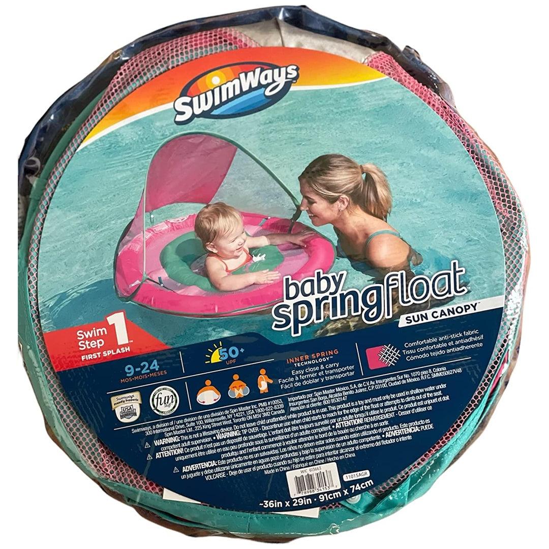 Boia Infantil Com Capota Swimways FPS50+ Rosa - Swimways Babytunes