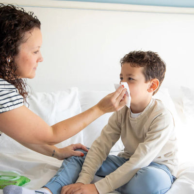 Lenços Umedecidos com Soro Fisiológico para Nariz do Bebê Boogie Wipes Eucalipto 30 Unidades