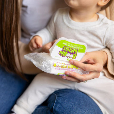 Lenços Umedecidos com Soro Fisiologico para Nariz do Bebê Boogie Wipes Sem Perfume 30 Unidades