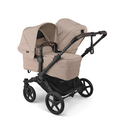 Bugaboo Donkey 6 Twin Complete Stroller Bundle – Black / Desert Taupe Melange