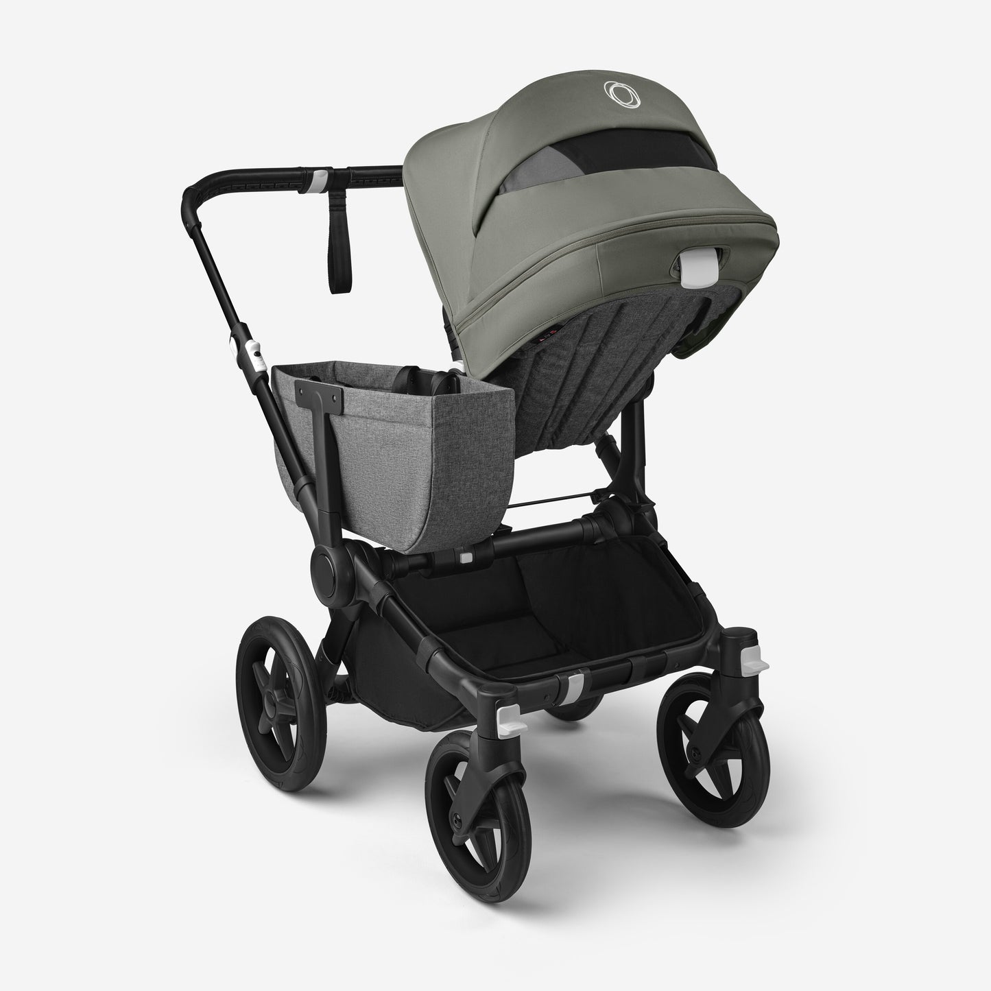 Bugaboo Donkey 5 Mono Bassinet and Seat - Forest Green/Grey Melange/Black Chassis