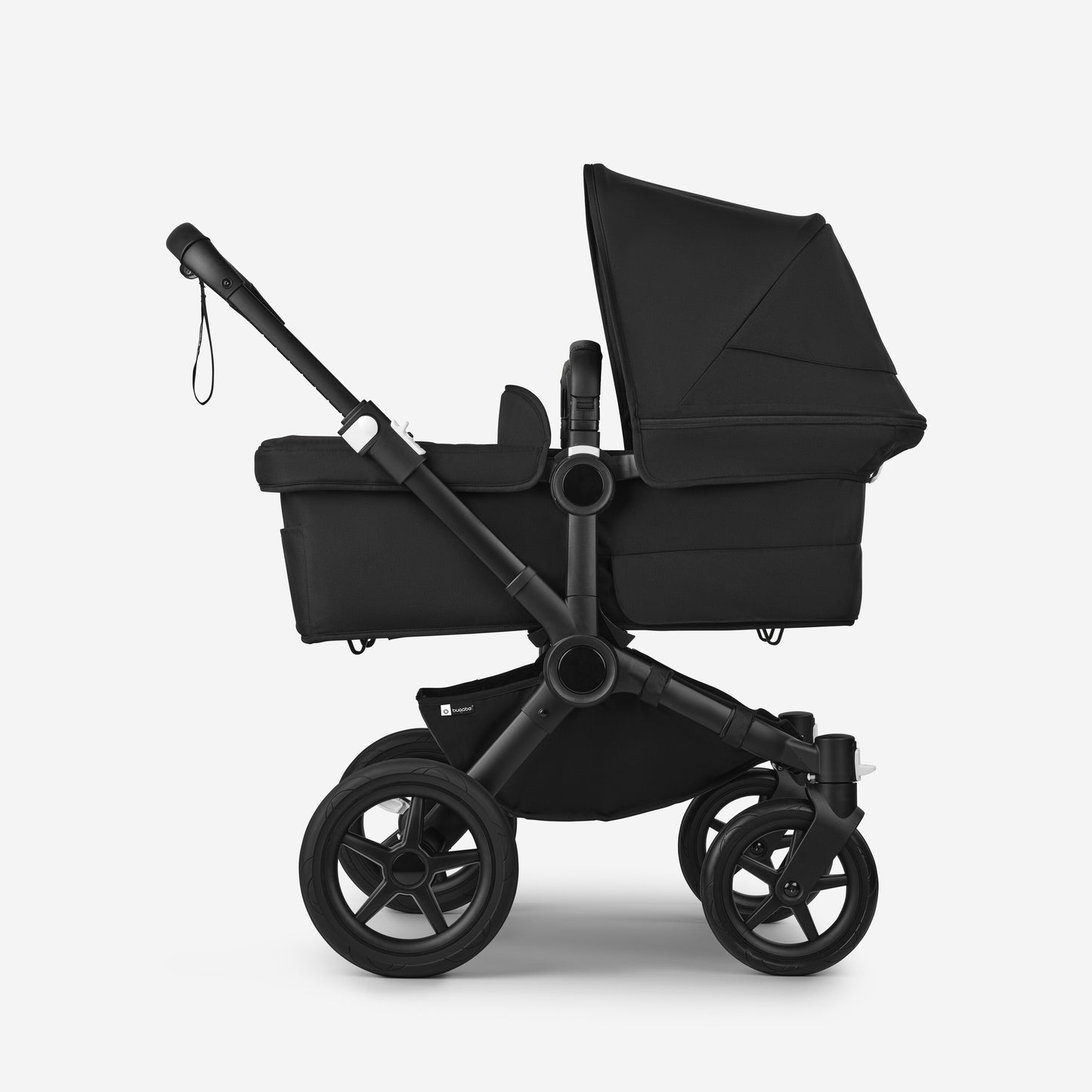 Bugaboo Donkey 5 Twin Bassinet And Stroller - All Midnight Black/Black Chassis