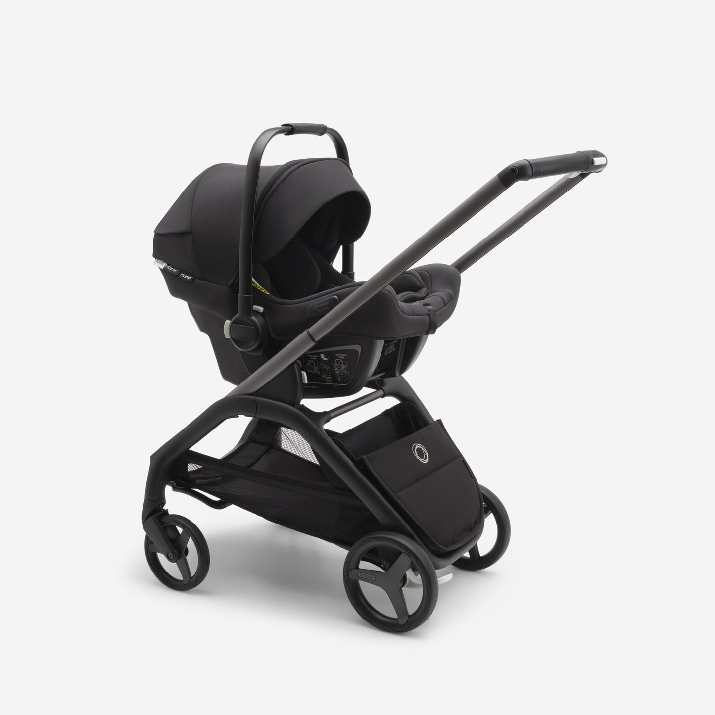 Bugaboo Dragonfly Stroller & Bassinet - Grey Melange/Frame Black