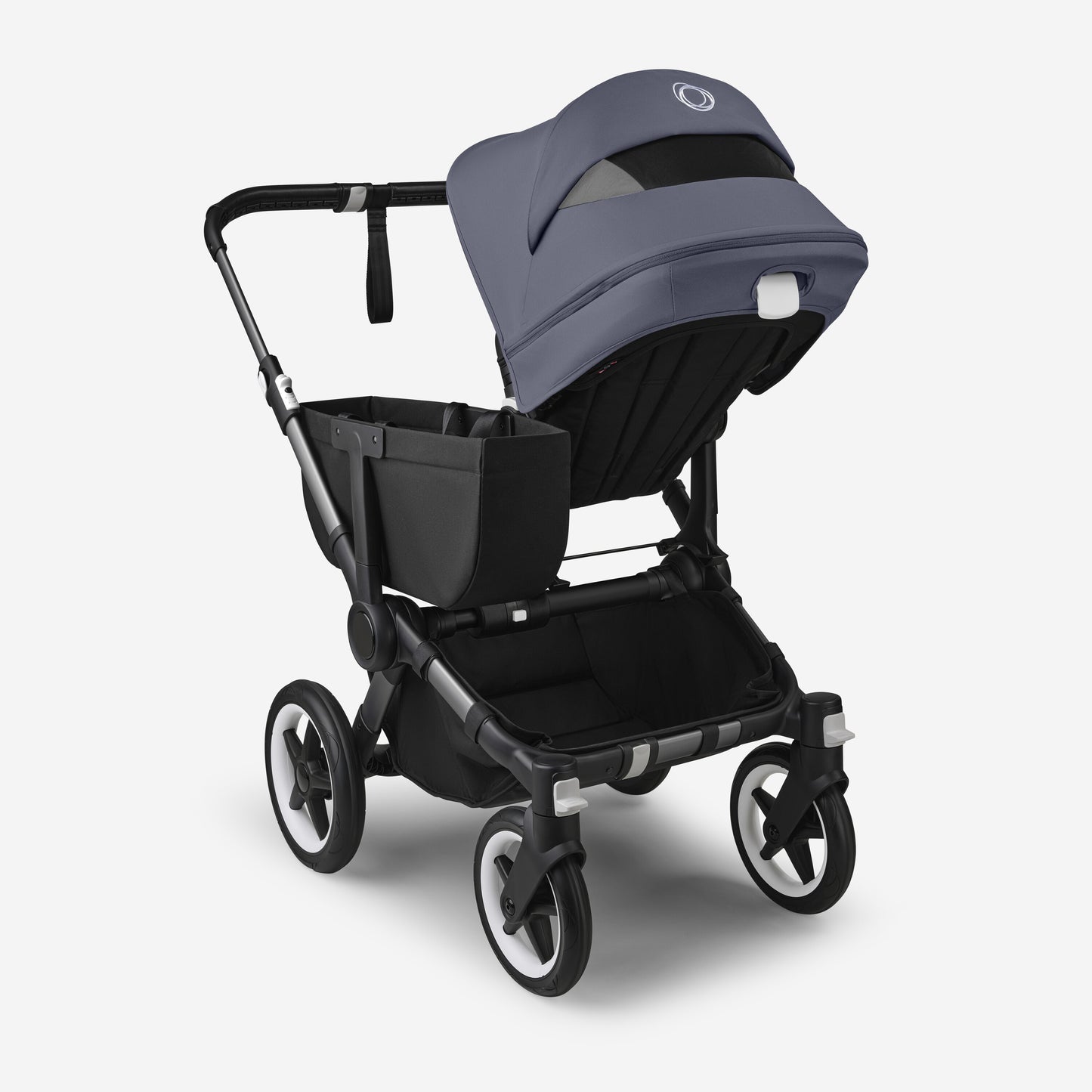 Bugaboo Donkey 5 Mono Bassinet and Seat - Stormy Blue/Midnight Black/Graphite Chassis