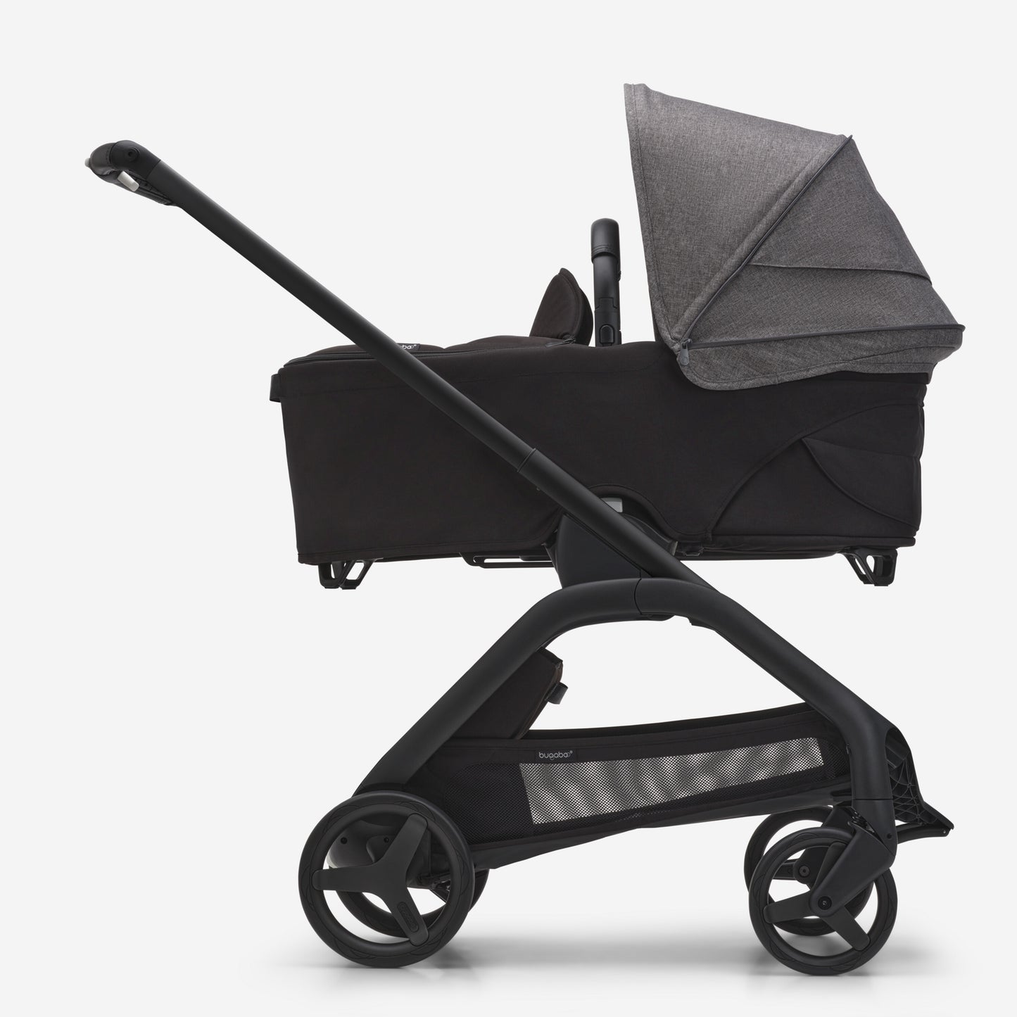 Bugaboo Dragonfly Berço e Assento Para Carrinho - Black/Forest Green/Canopy Forest Green