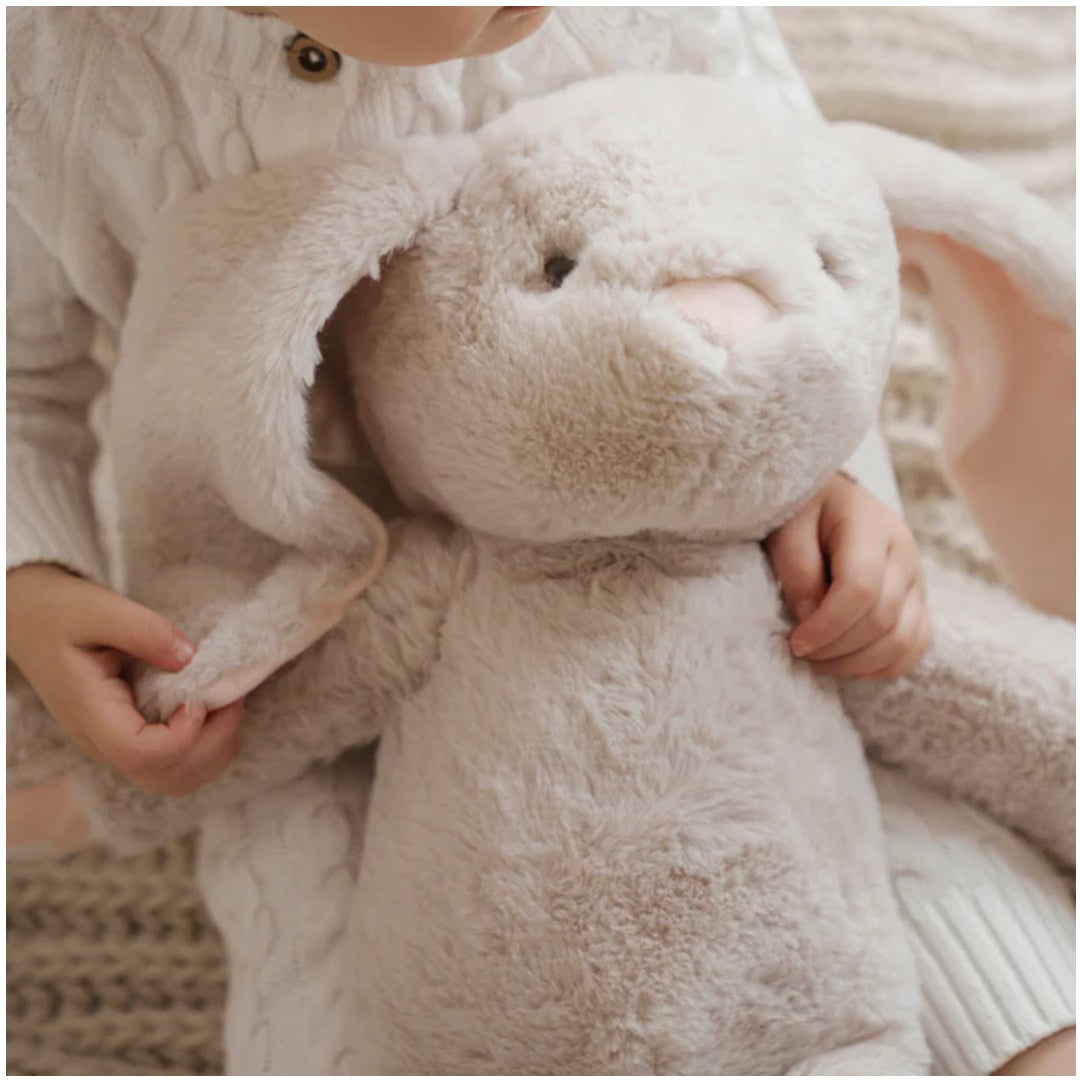 Coelho Brinquedo de Pelúcia Huggie para Dormir com Cobertor
