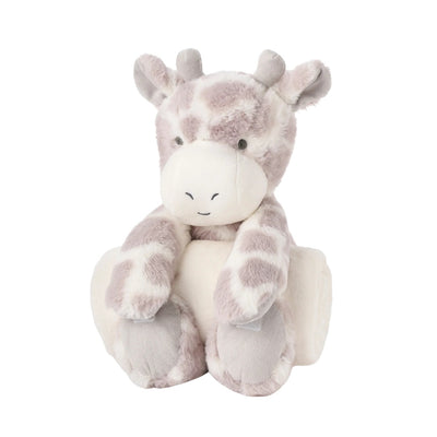 Girafa Brinquedo de Pelúcia Huggie para Dormir com Cobertor