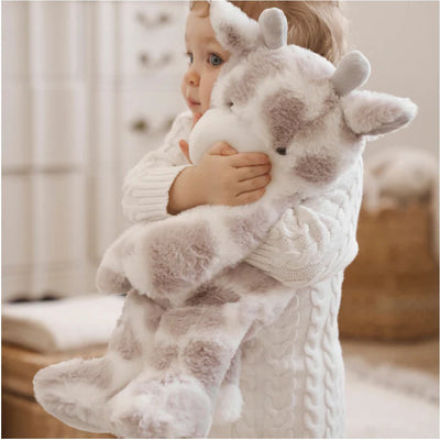 Girafa Brinquedo de Pelúcia Huggie para Dormir com Cobertor