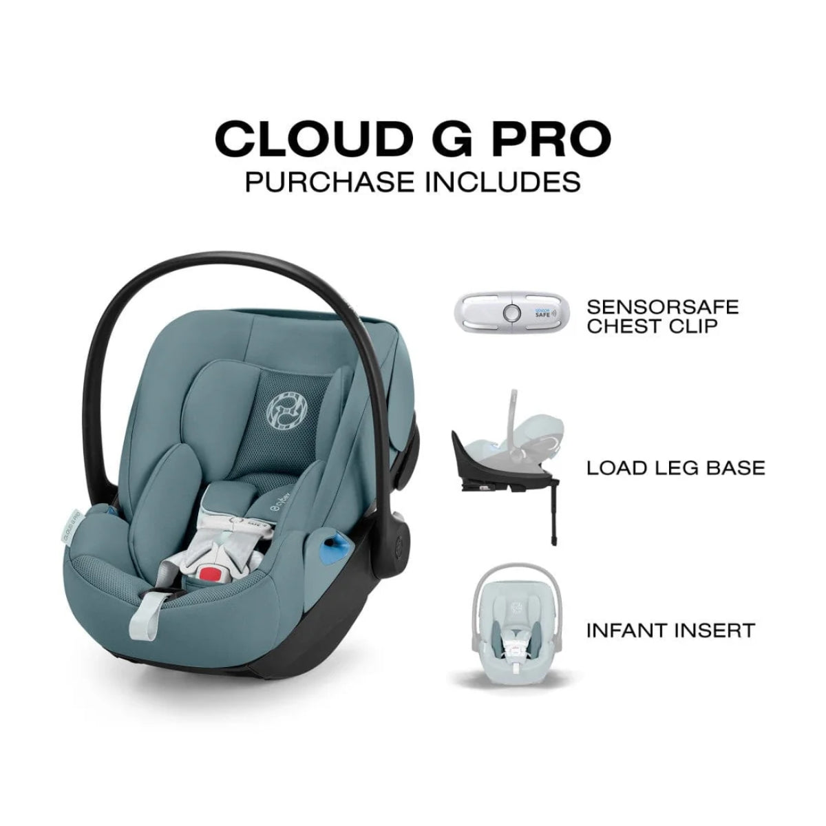 Cadeirinha de Carro Infantil CYBEX Cloud G Pro Comfort Extend - Azul Tempestade
