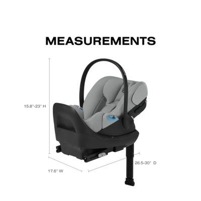 Cadeirinha de Carro Infantil CYBEX Cloud G Pro Comfort Extend - Cinza Pedra