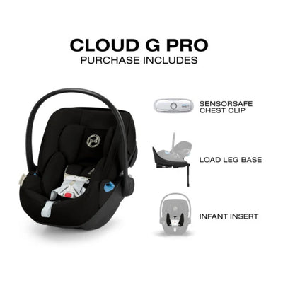 Cadeirinha de Carro Infantil CYBEX Cloud G Pro Comfort Extend - Lua Preta