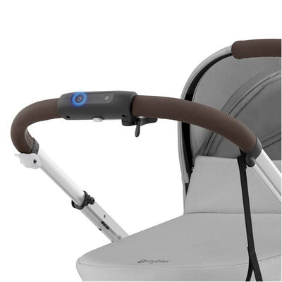 Carrinho Cybex E - Gazelle S - Estrutura Prata / Assento Cinza Pedreira