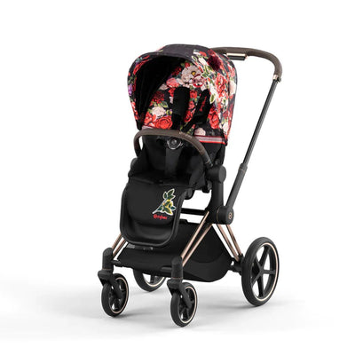 Cybex Priam 4 Carrinho Completo Rose Gold - Spring Blossom Dark
