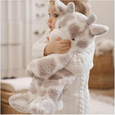 Girafa Brinquedo de Pelúcia Huggie para Dormir com Cobertor