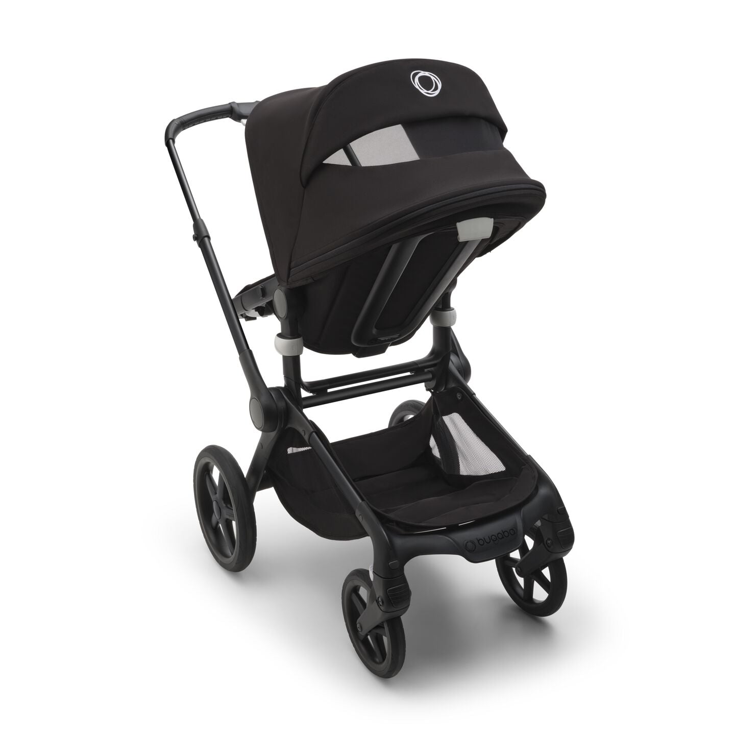 Bugaboo Fox 5 Bassinet & Seat Stroller - Black Chassis-Sunrise Red/Grey Mélange - Luna Baby Store Miami