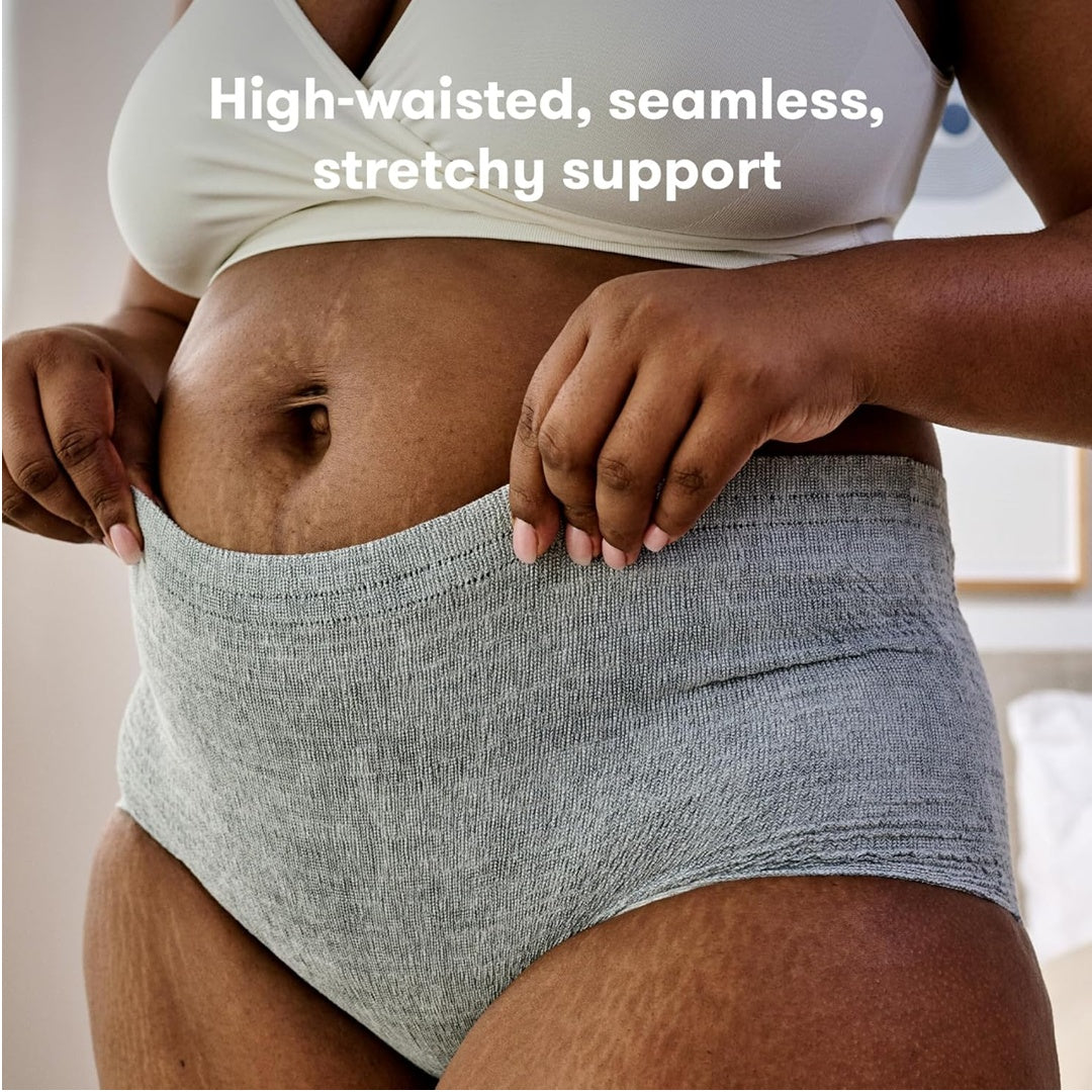 Roupa íntima pós-parto descartável de cintura alta