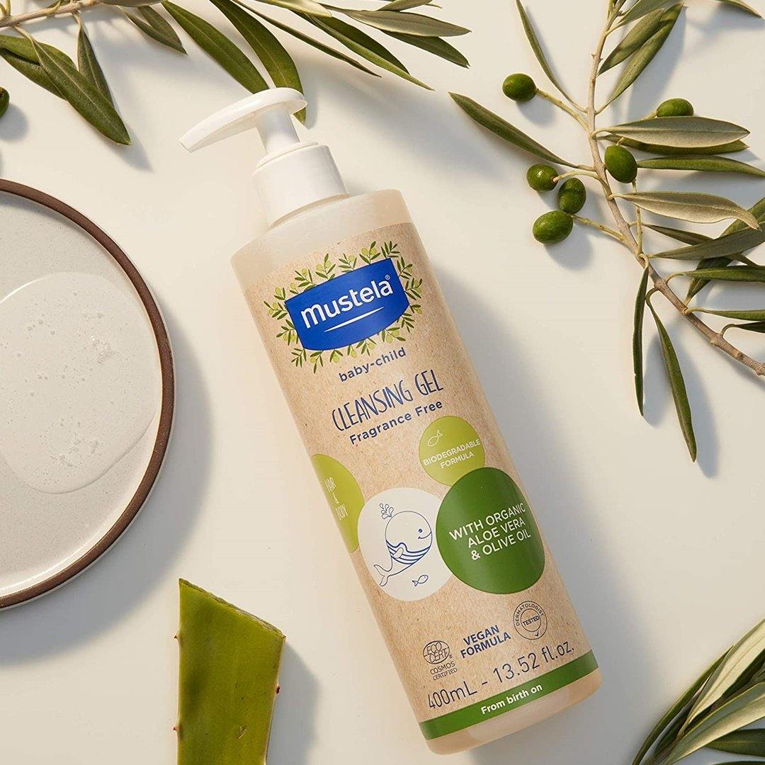 Gel De Limpeza Orgânico Body & Hair Mustela 400ML - Mustela Babytunes