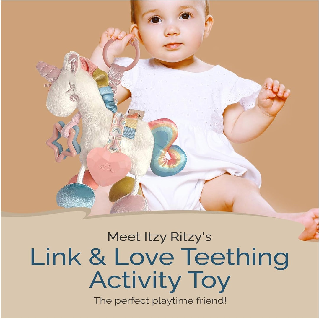 Itzy Ritzy Link & Love Teething Activity Toy - Unicorn