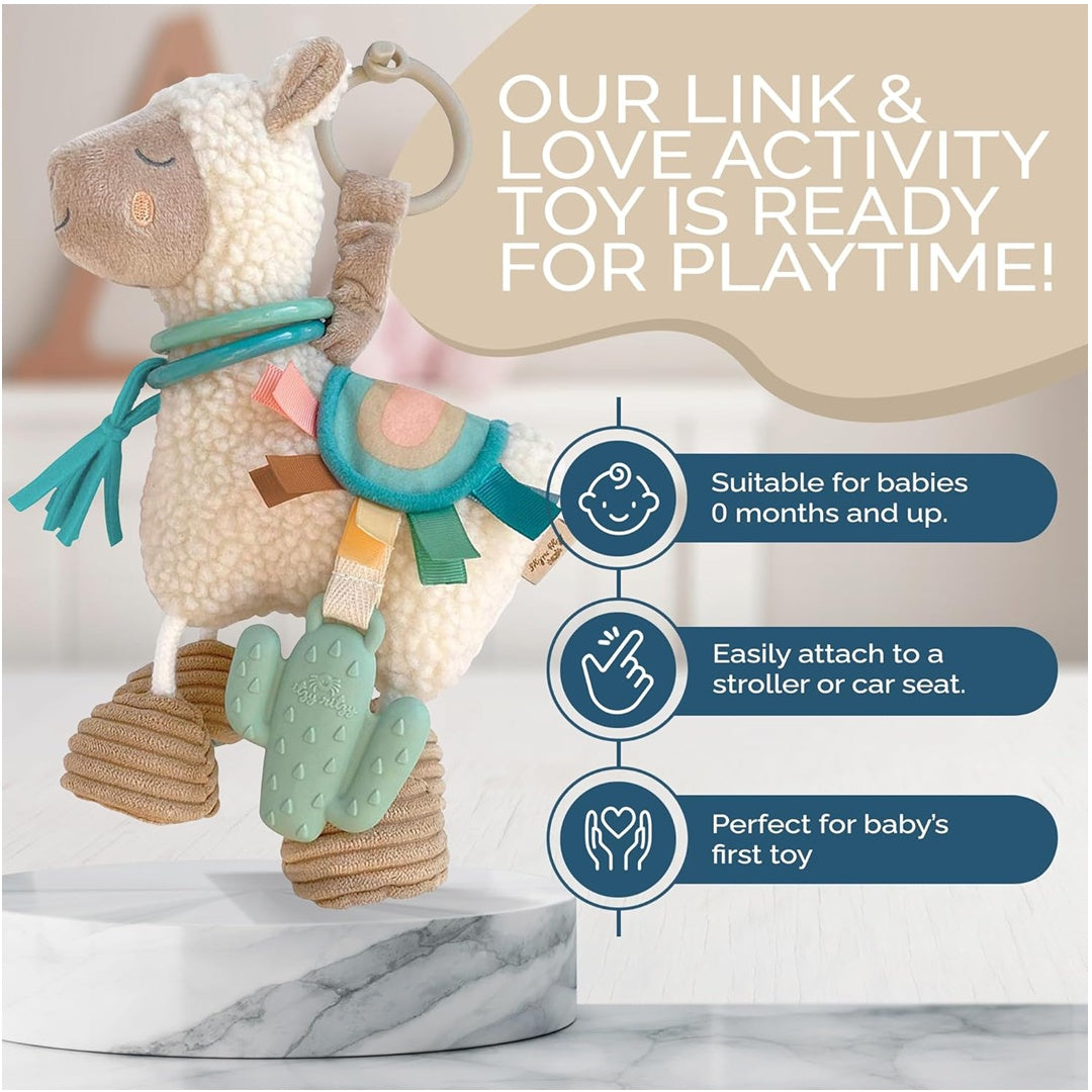 Itzy Ritzy Link & Love Teething Activity Toy - Lhama