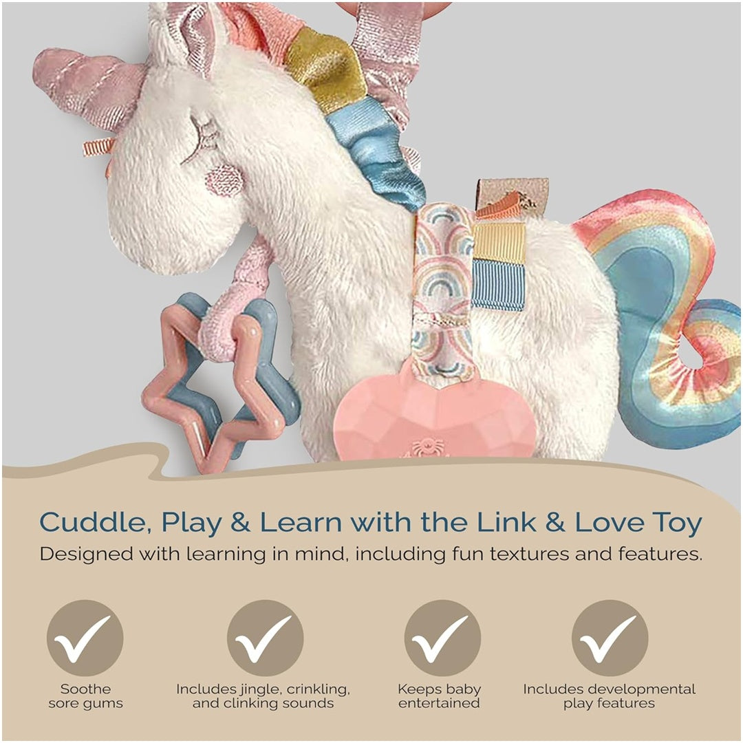 Itzy Ritzy Link & Love Teething Activity Toy - Unicorn