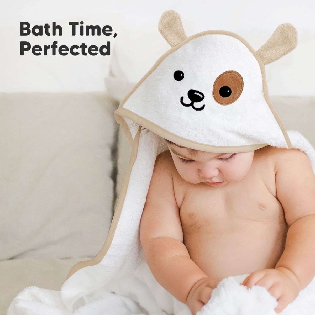 Toalha de Banho Infantil Com Capuz Keababies Cuddle Baby Bunny - Regular
