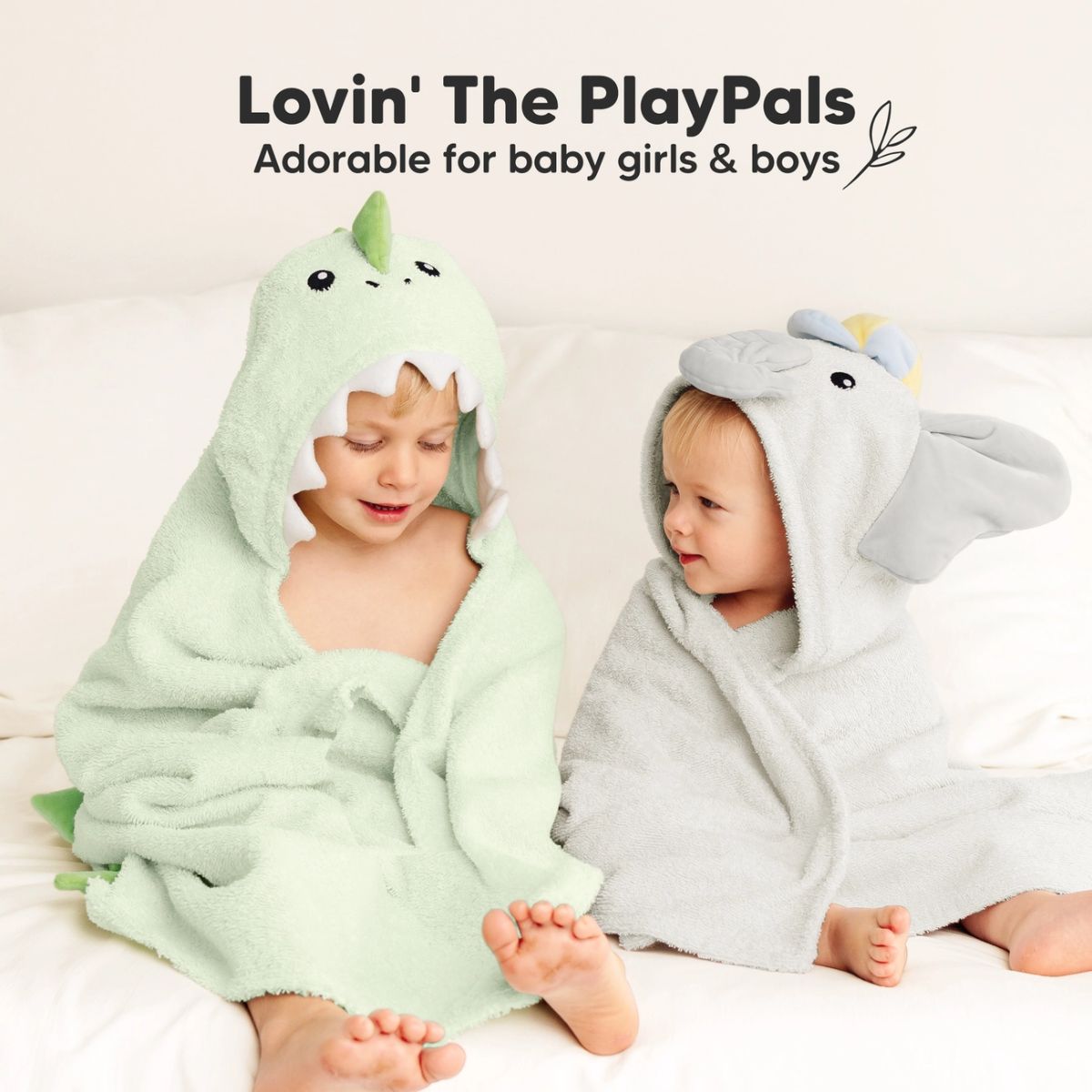 Toalha de Banho Infantil Com Capuz Keababies PlayPals Ethan- Regular