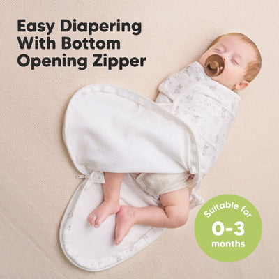 Cueiro Swaddle keaBabies Soothe Zippy 3 Peças Aspire