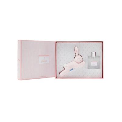 Kit Perfume e Pelúcia de Coelho Jacadi Paris Baby Girl Rosa 100ML - Jacadi Babytunes
