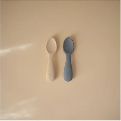 Kit de Colheres Para Bebês Mushie Tradewinds e Shifting Sand