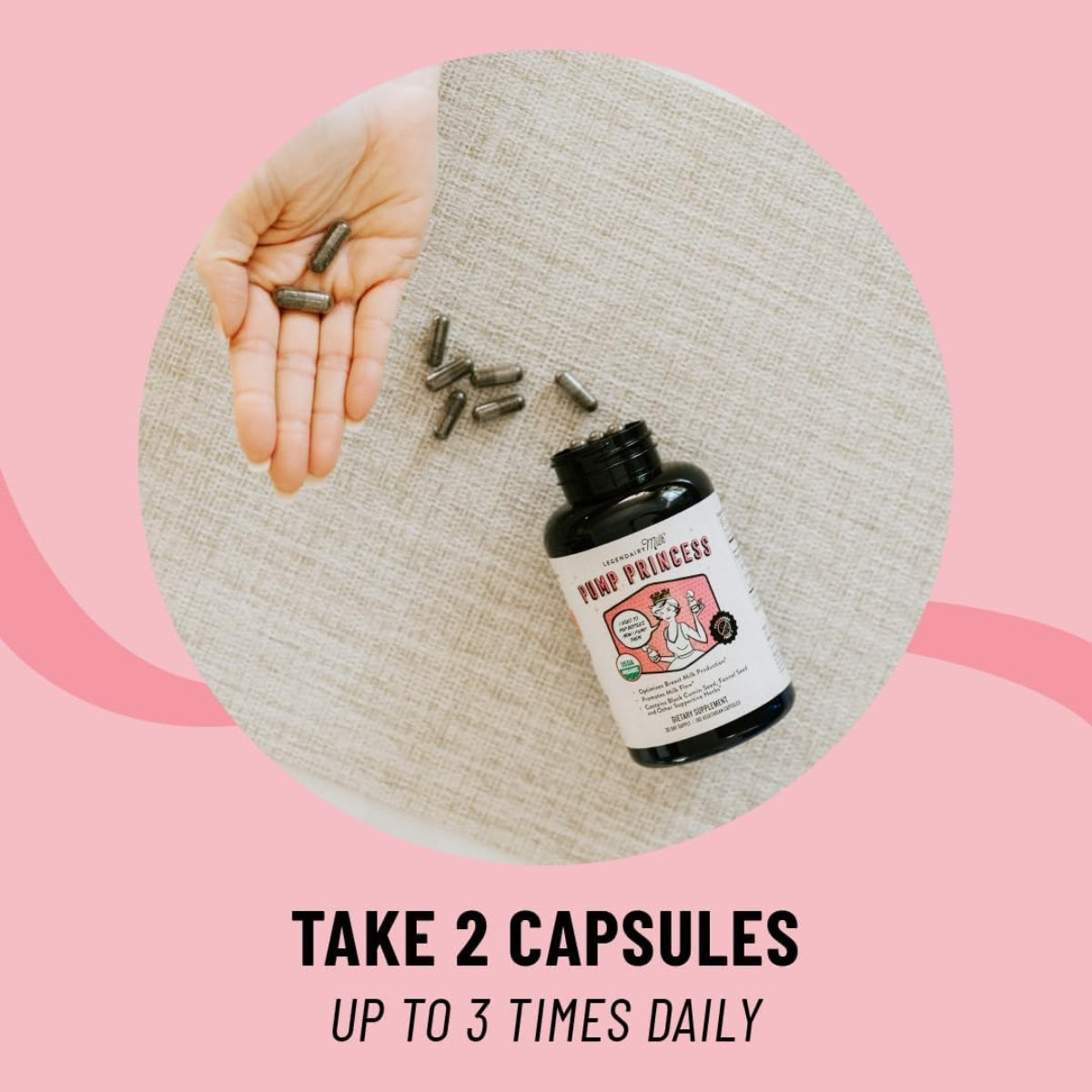 Legendairy Milk Pump Princess - Suplemento de Amamentação 60 Caps