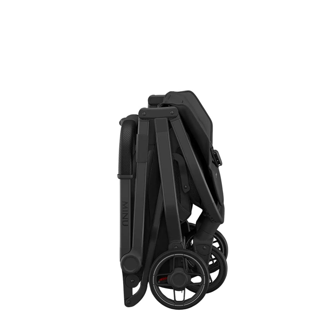 Carrinho Compacto UPPAbaby Minu V3 - Jake (Carvão / Quadro de Carbono / Couro Preto)