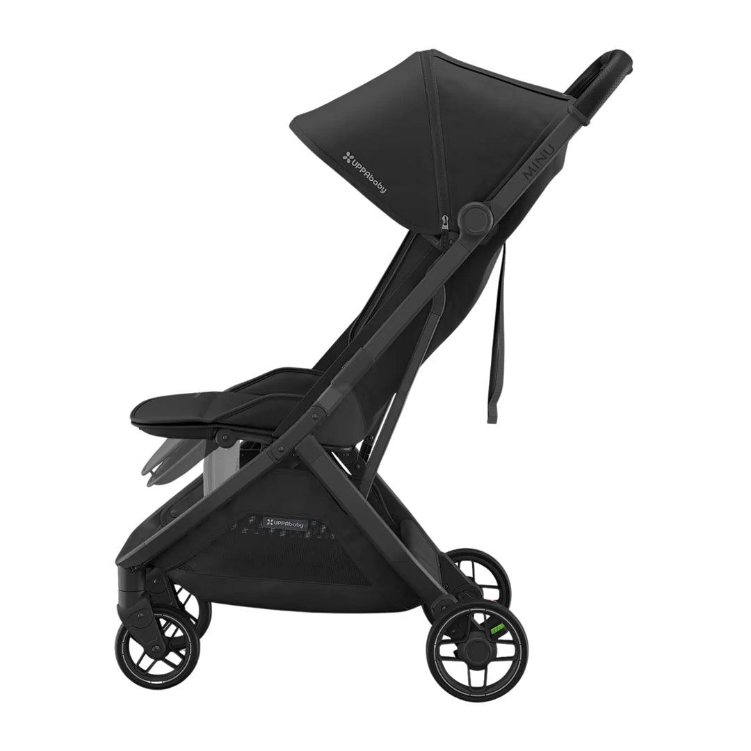Carrinho Compacto UPPAbaby Minu V3 - Jake (Carvão / Quadro de Carbono / Couro Preto)