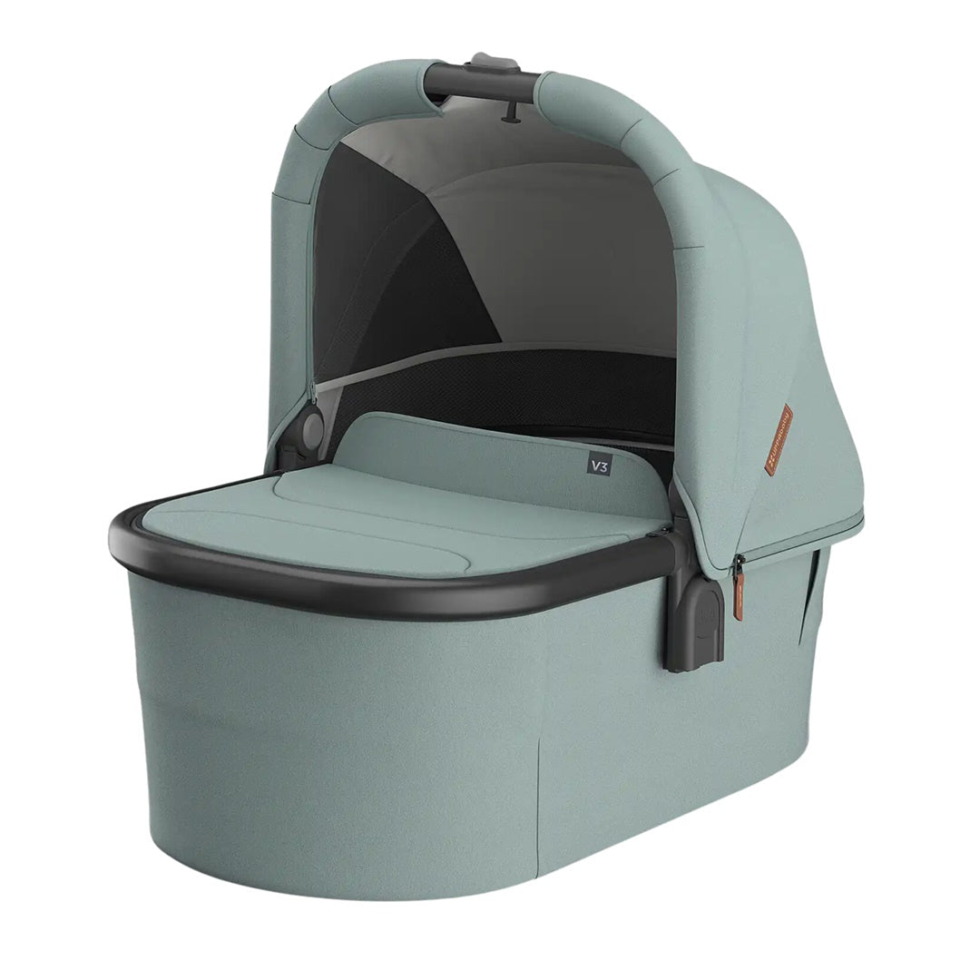 UPPAbaby Bassinet V3 - Kenzi Mystic Aqua/Carbon Frame