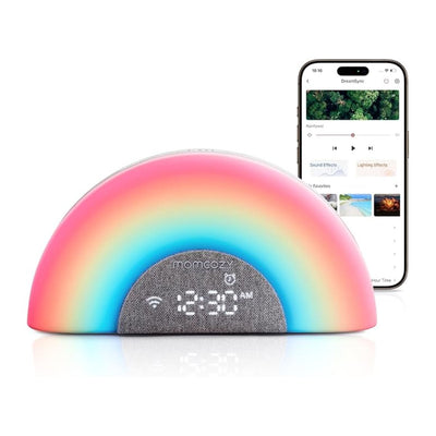 Ruído Branco Infantil Momcozy DreamSync Tech Rainbow
