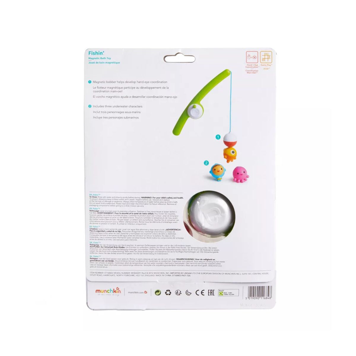 Munchkin Fishin’ Bath Toy Set 4 Pack