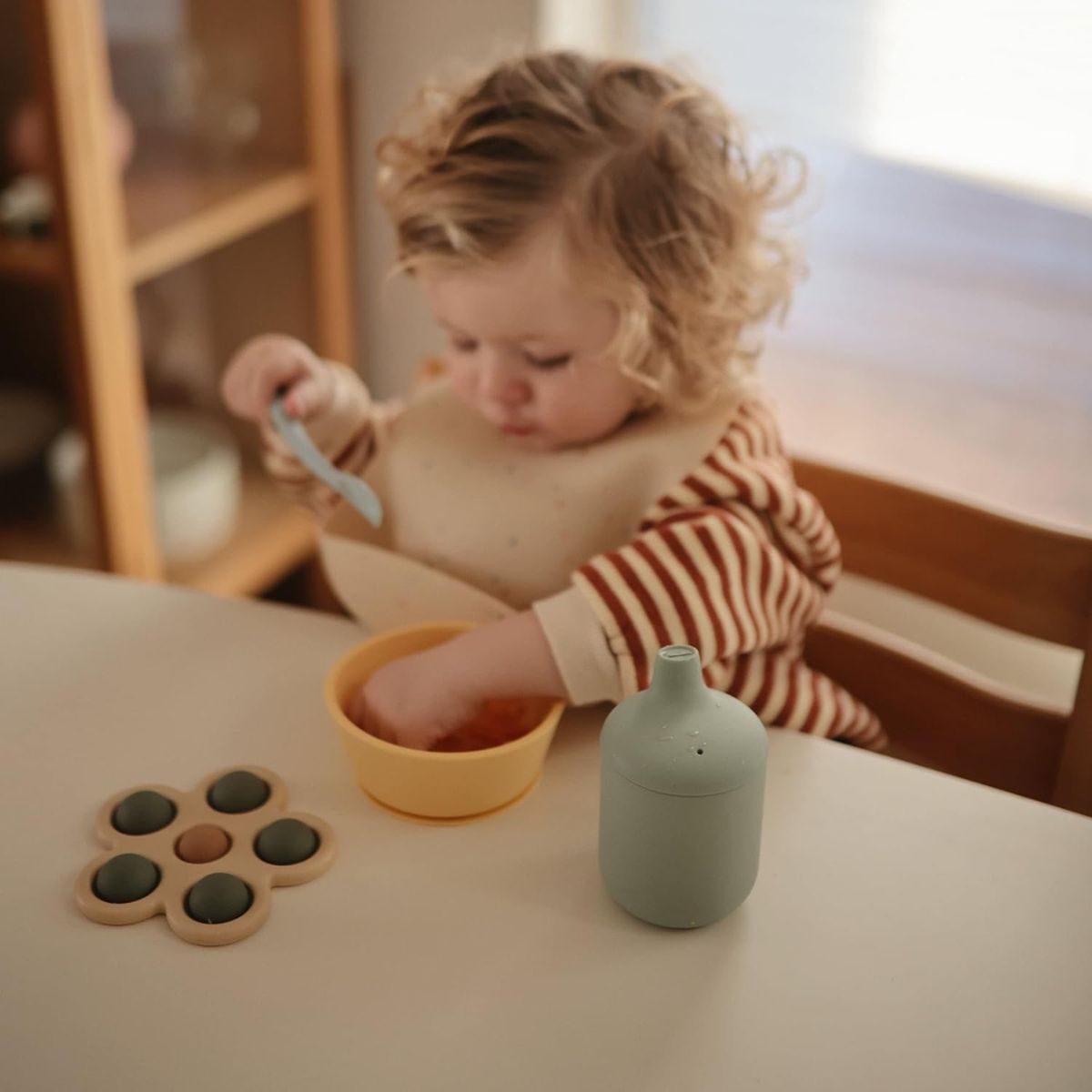 Mushie Baby Sippy Cup - Cambridge Blue
