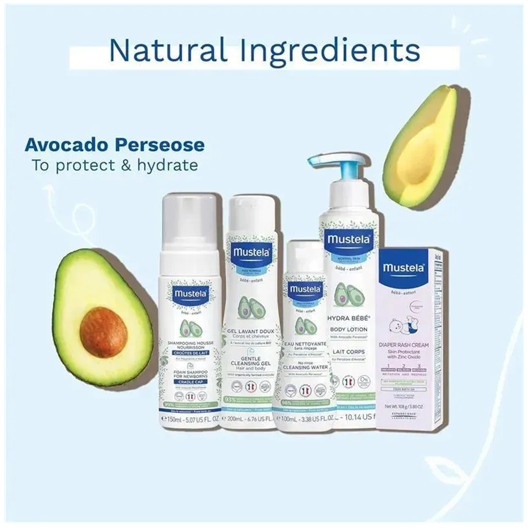 Mustela - Cuidados essenciais para a pele do bebê e hora do banho