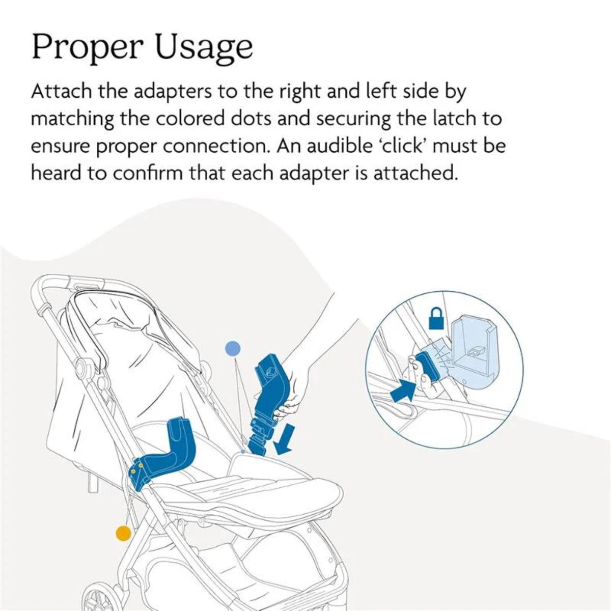 Uppababy - Adaptadores de assento de carro para Minu V3 (Maxi-Cosi®, Nuna®, Cybex, Joie, Clek)