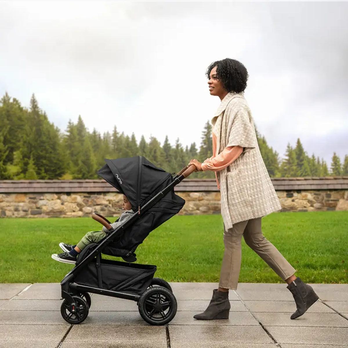 Carrinho de Bebê Travel Sistem Nuna Tavo Next + Base Pipa Rx Granite