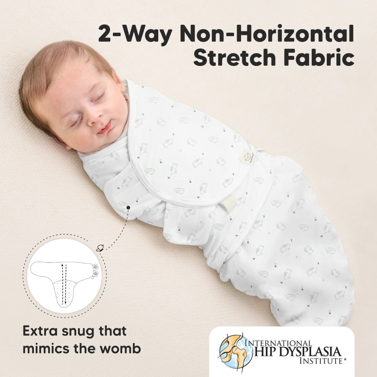 KeaBabies 3pk Soothe Baby Swaddles 0-3 Months, Sleep Sack for Newborns Bunnies