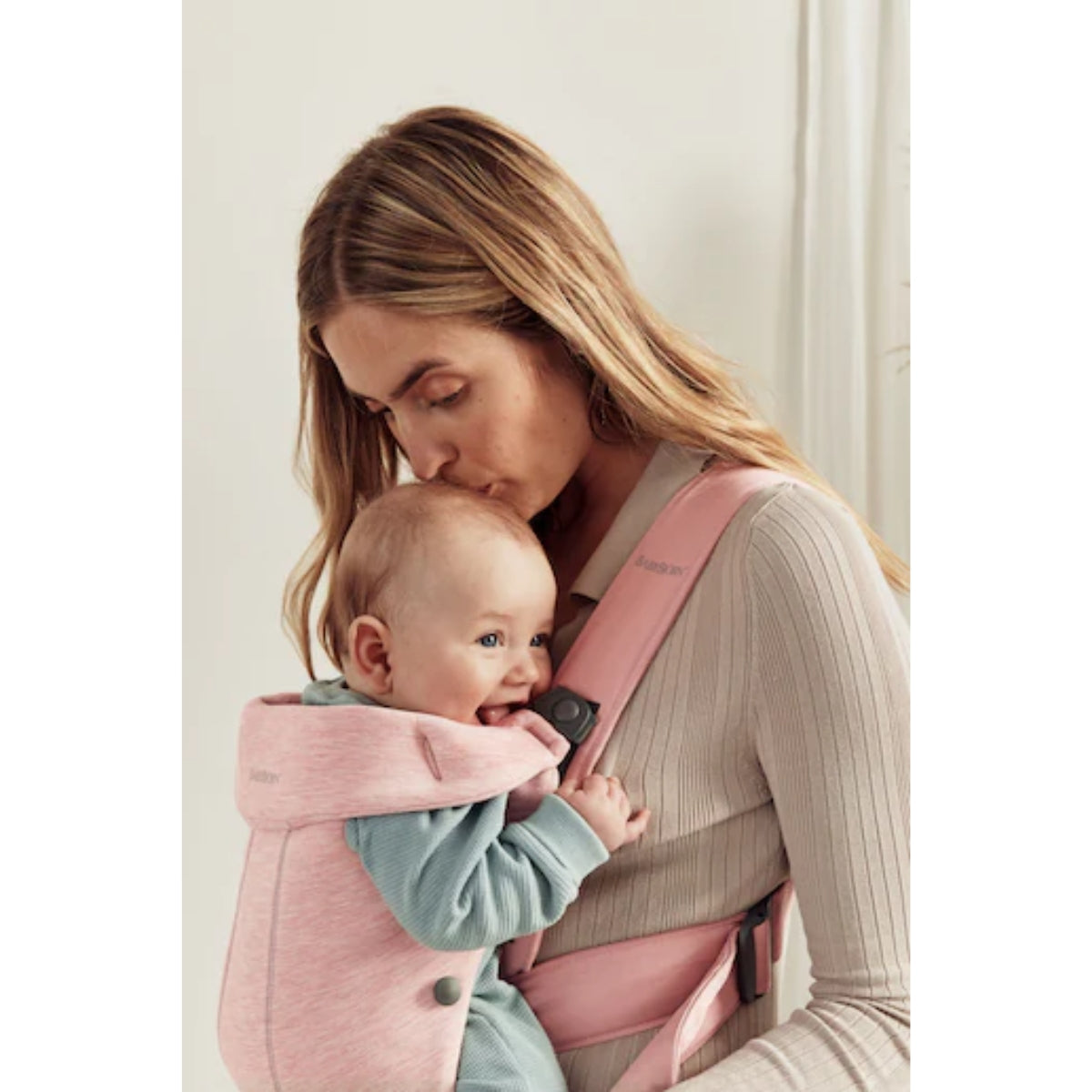 Canguru BabyBjörn Mini 3D Jersey Light Pink