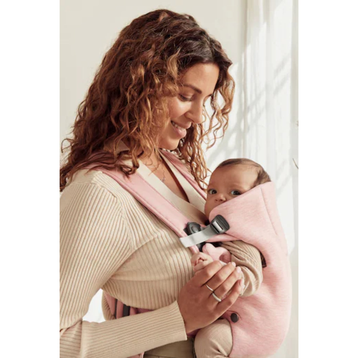 Canguru BabyBjörn Mini 3D Jersey Light Pink
